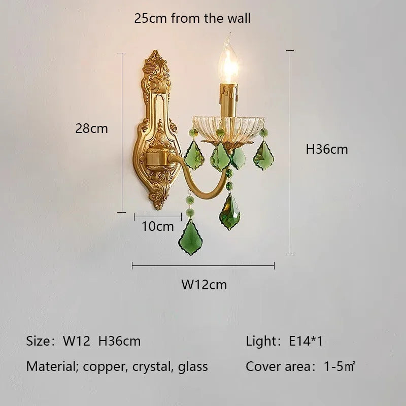 Decorbites™ Grüner Kristall-Lüster für das Wohnzimmer - Bohémien-Stil LED-Hängeleuchte