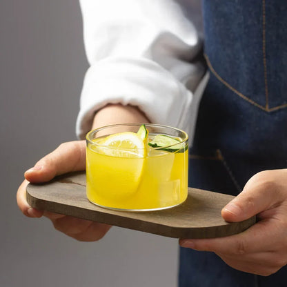 Decorbites™ Glasbecher-Set für Tee, Saft, Milch, Eiscreme, Pudding – Hitzebeständiges hochwertiges Borosilikat-Trinkgeschirr