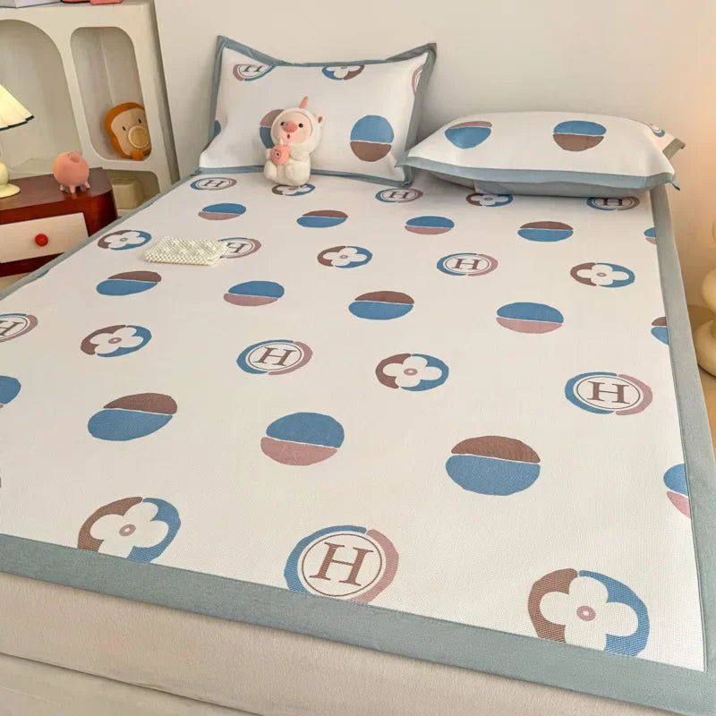 Decorbites™ Antibakterielles Muster-Matratzen-Set | Hautfreundlich & Weiche Matratze | Sommer-Klimaanlage