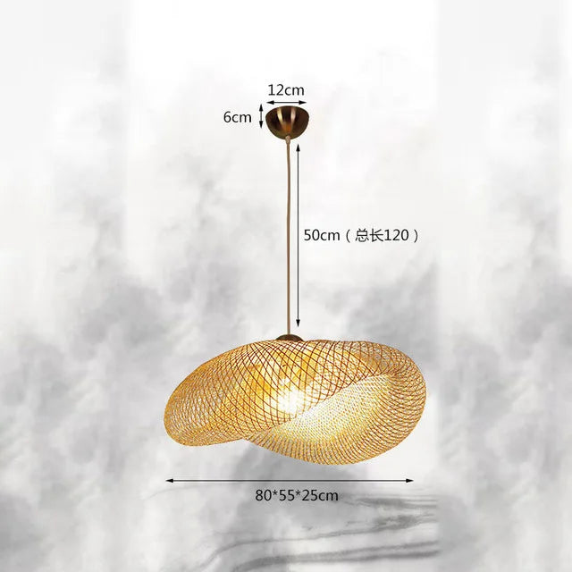 Decorbites™ Bambus-Leuchter: Handgefertigte LED-Hängeleuchte für Wohn- und Esszimmer.withOpacity