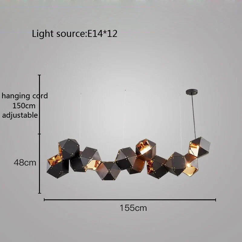 Decorbites™ Würfel-LED-Hängeleuchte: Art-Deco-Hängelampe für All-Match-Stil