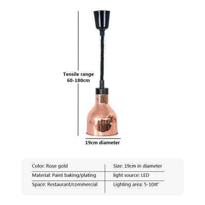 Decorbites™ Elektrische Heizlampe Teleskop-Aufhängung zur Lebensmittelkonservierung für Restaurants