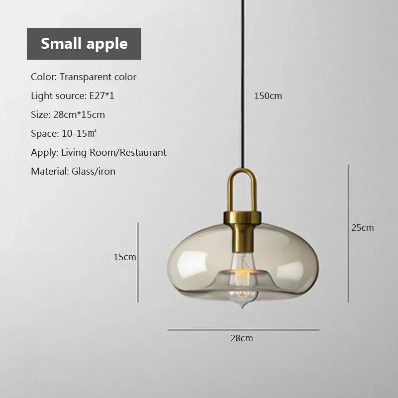 Decorbites™ Industrielles Glas-Hängeleuchte für Wohnzimmer Küchen-Kronleuchter
