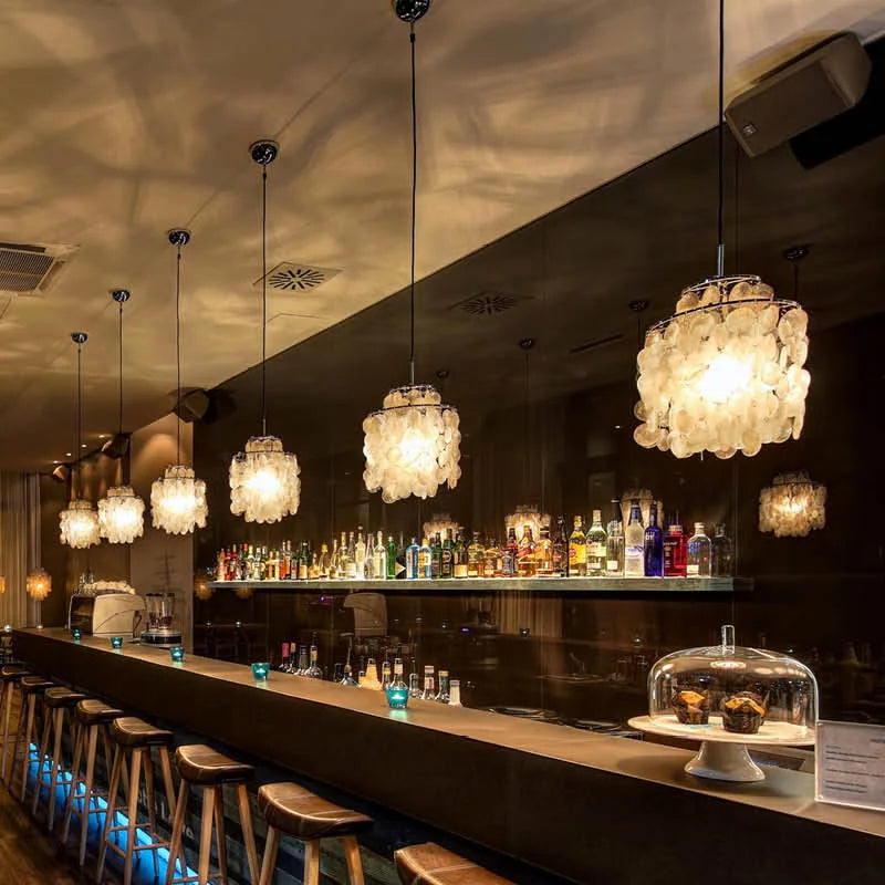 Decorbites™ Äolische Glocken Muschel-Lüster für mediterranes Wohnzimmer, Geschäft, Bar und Restaurant