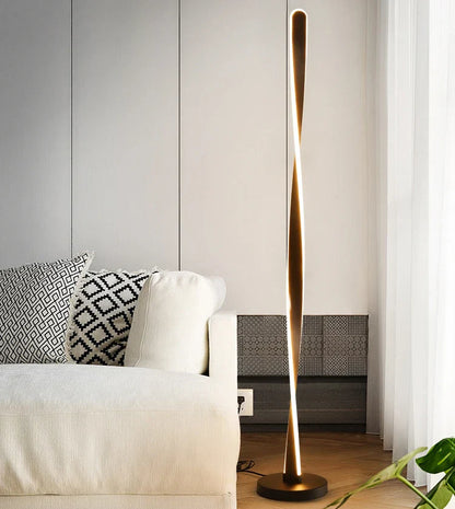 Decorbites™ Art-Deco-Spiralenschirm-Stehlampe – Moderne Minimalistische Standleuchte