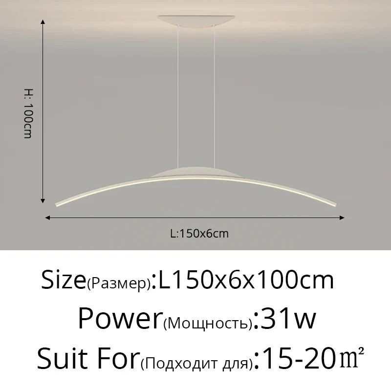 DecorBites™ LED Pendant Lamp - Minimalist Hanging Light for Dining Room & Home Decor