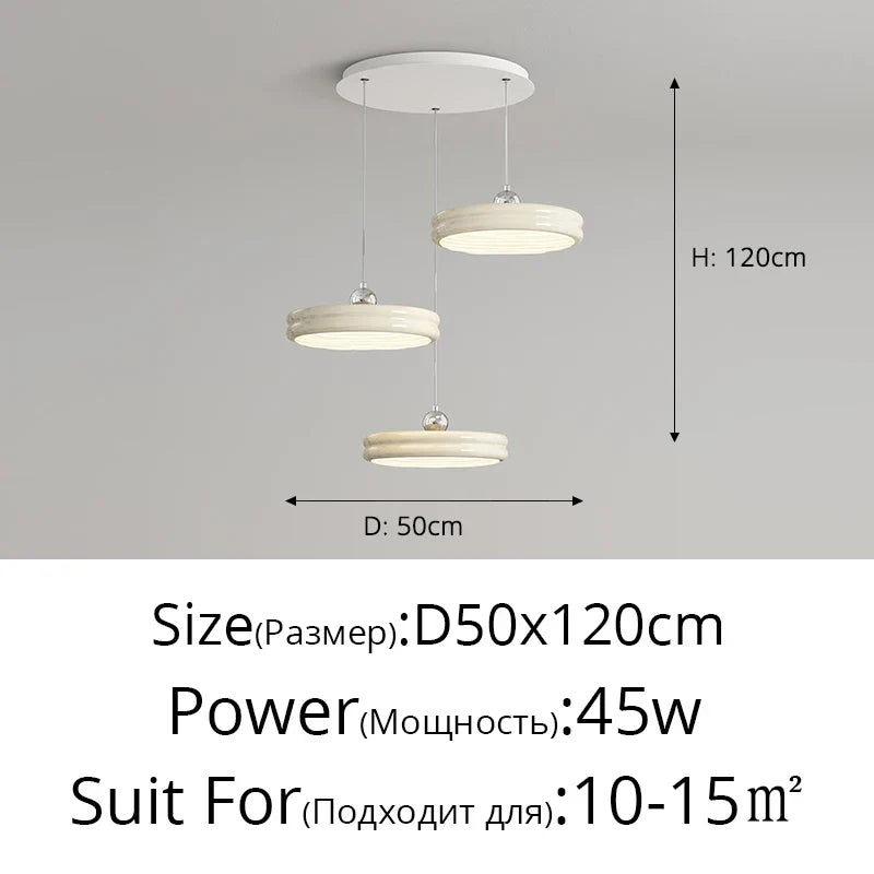 Decorbites™ kreisförmige dimmbare Pendelleuchte moderne Kronleuchter für Esszimmer, Kücheninsel