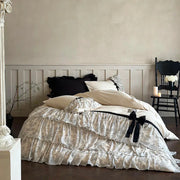 Bow Ruffles Cotton Bedding