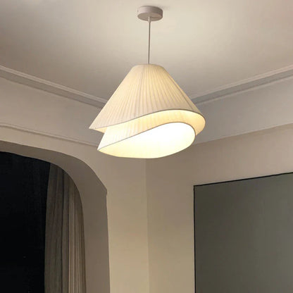 Decorbites™-Creme-Stoff-LED-Pendantleuchter für nordisches minimalistisches Heimdekoration