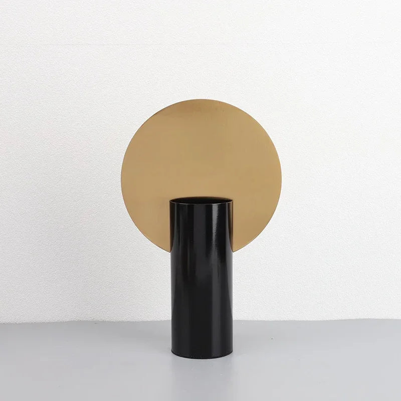 Decorbites™ Geometrische Zylinder-Vase mit Kunstblumen – Modernes Wohnaccessoire