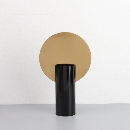 Decorbites™ Geometrische Zylinder-Vase mit Kunstblumen – Modernes Wohnaccessoire