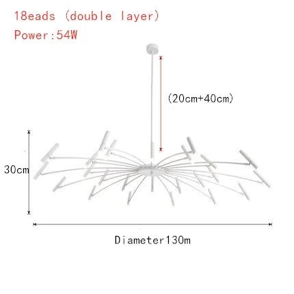 DecorBites™ Gypsophila LED Ceiling Pendant Lamp for Indoor Living Dining Bedroom Lighting