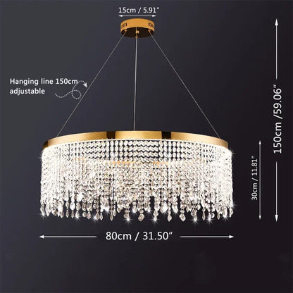 Decorbites™ Kristall-Lüster: Moderne nordische LED-Hängeleuchte für luxuriöse Heimdekoration