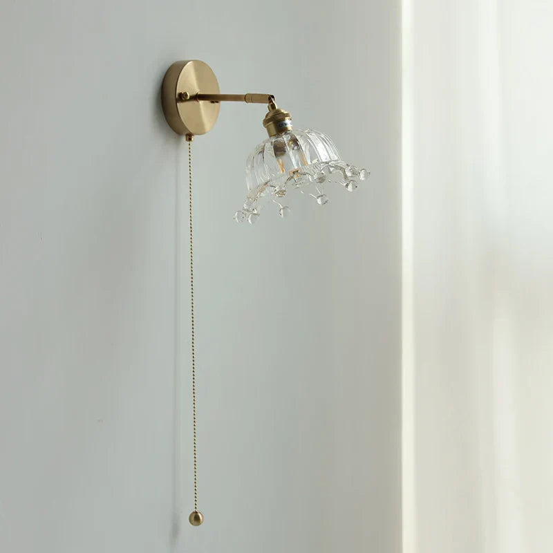 Decorbites™ Krone Glas LED Wandlampen Messing Schalter Treppenarmaturen