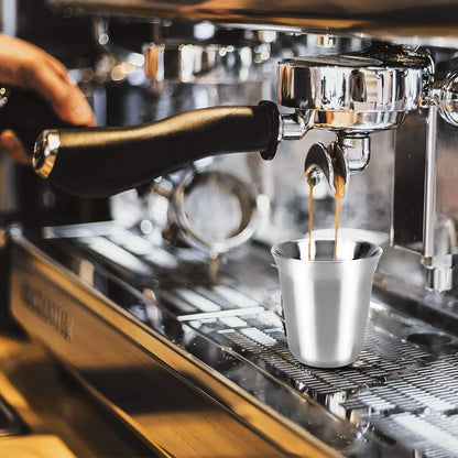 Decorbites™ Doppeltwandige Espressotassen, Isolierter Kaffeebecher, Unzerbrechlicher Edelstahlbecher
