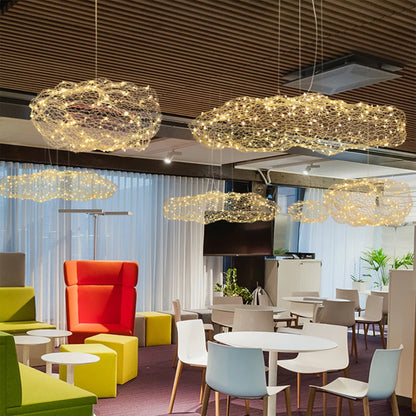 Decorbites™ Wolken-Hängeleuchten: Industrielle Loft-Glühwürmchen-Kronleuchter für Wohnzimmer, Schlafzimmer, Treppenhaus