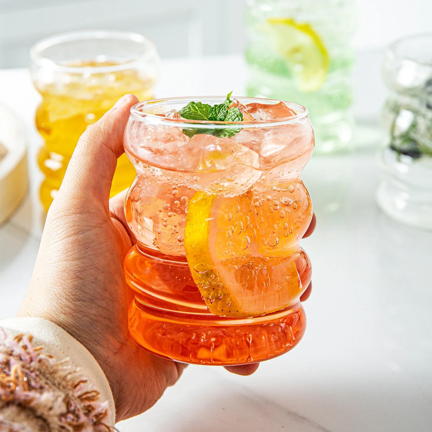 Decorbites™ Kreatives Styling-Glas Trinkgeschirr - 300 ml Fassungsvermögen | Perfekt für Cocktails, Latten