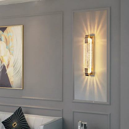 Decorbites™ Kristall-Wandleuchte für Wohnzimmer-TV-Hintergrund, Lichtluxus-Schlafzimmer-Nachttisch, Villa-Treppe