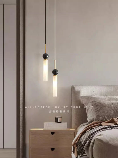 Decorbites™ Kupfer-Wandleuchte: Moderne nordische Marmor-Pendantleuchte für Wohnzimmer & Schlafzimmer
