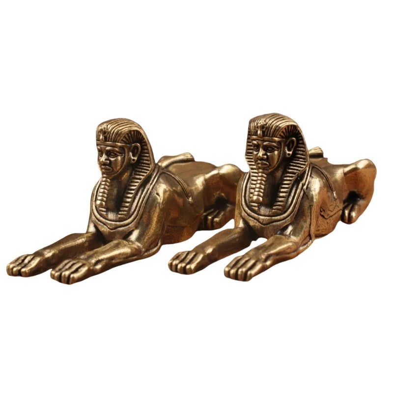 Brass Egyptian Sphinx Figurine