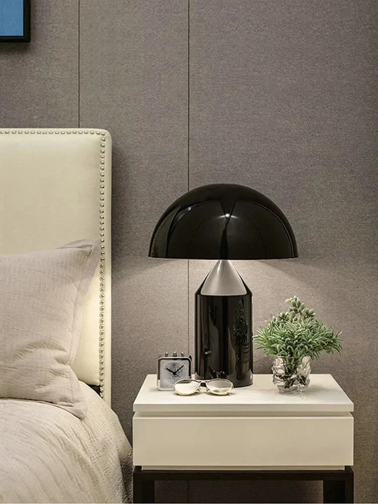 DecorBites™ Golden Mushroom LED Desk Lamp for Home Decoration & Reading