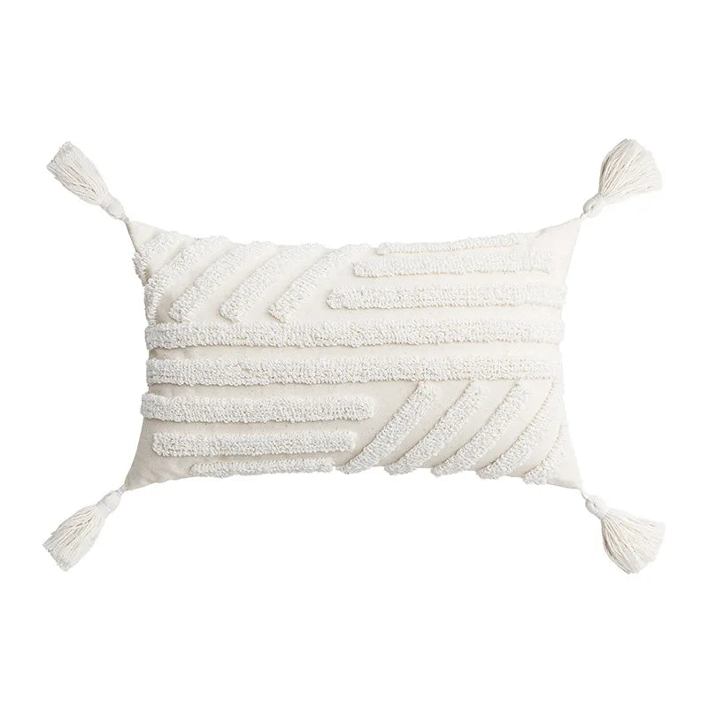Decorbites™ Elfenbein-Gepolstertes Kissenbezug für Heimdekoration, Wohnzimmer, Sofa, Schlafzimmer