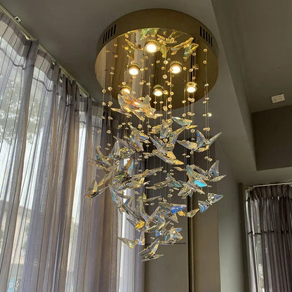 Decorbites™ Kristall-Treppenhaus-Lüster: Luxuriöse LED-Hängeleuchten für das moderne Wohnzimmer