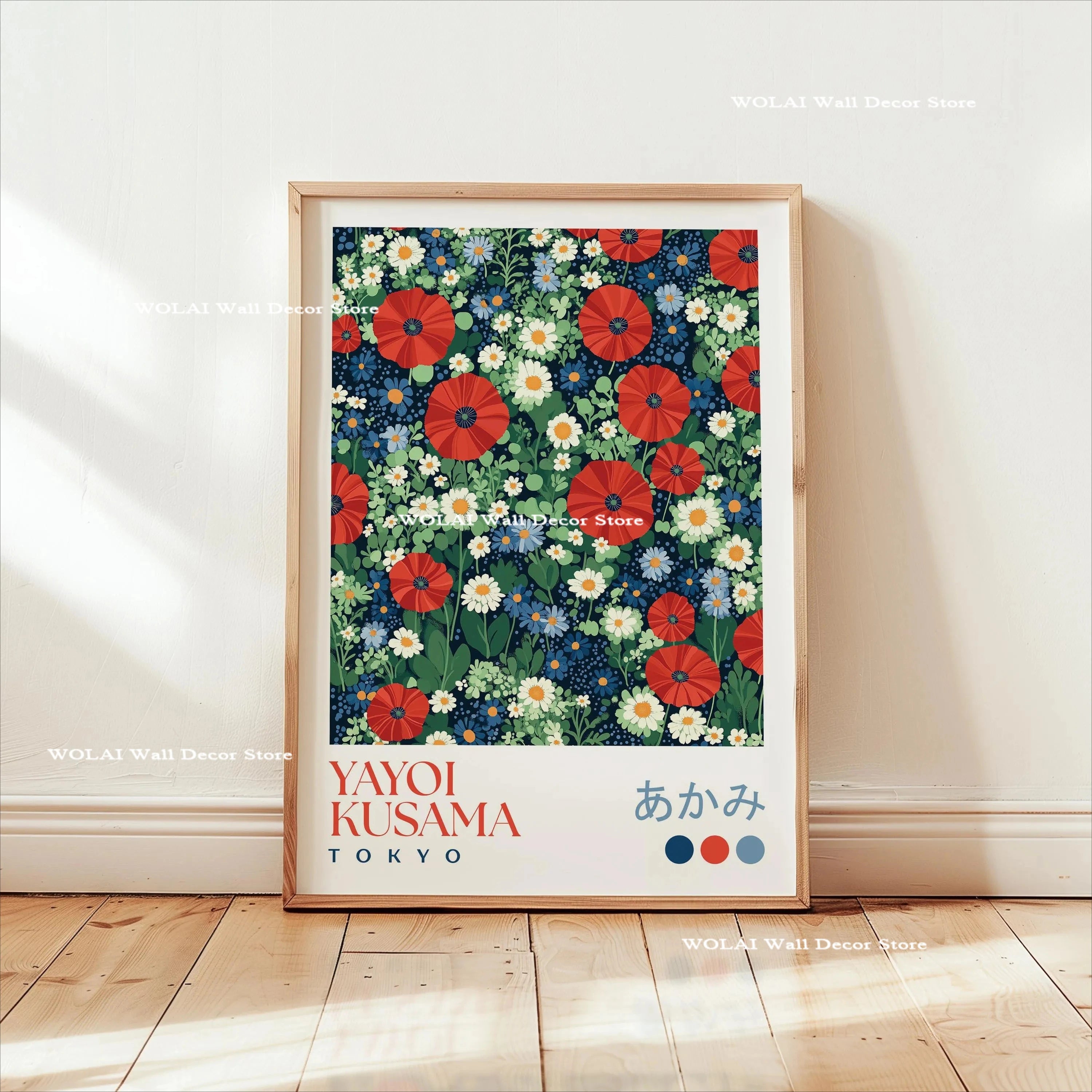 Yayoi Kusama Koi Fish Jellyfish Animal Canvas Prints Japanese Hokusai Giant Wave Wall Art Posters for Living Room Home Decor