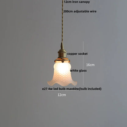 DecorBites™ Green Glass LED Pendant Lights, Adjustable Nordic Modern Hang Lamp for Bedroom, Kitchen, Hotel