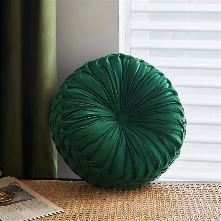 Decorbites™ Niederländisches Samt-Rund-Sitzkissen: Modernes & bequemes Rückenlehnensupport für das Wohnzimmer.