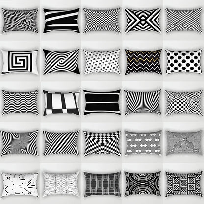 Decorbites™ Geometrisches Wellenlinien-Taljen-Kissenbezug-Set