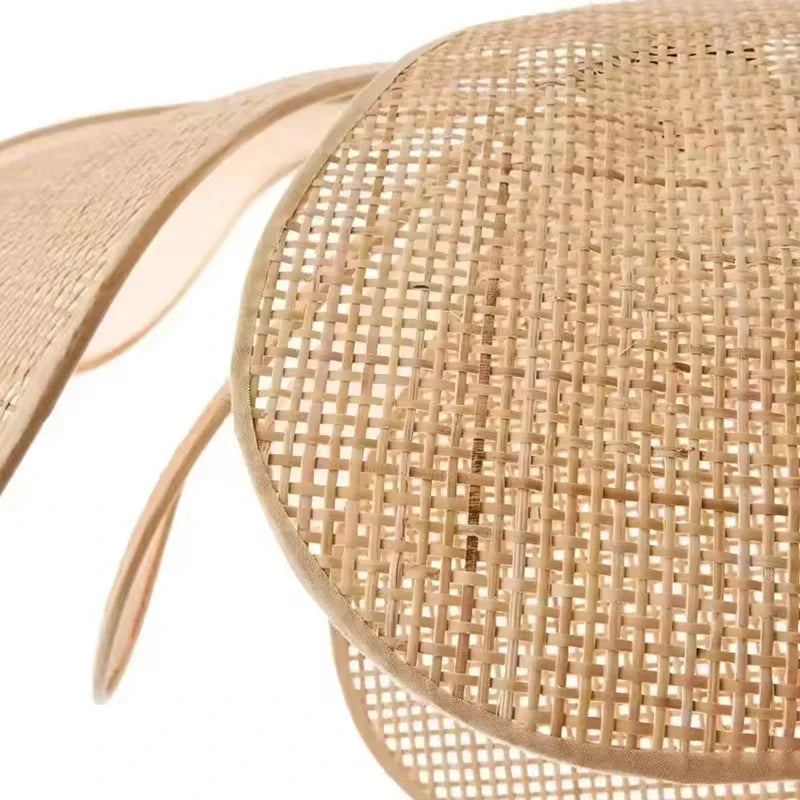 Petal Rattan Woven Pendant Light, 3-Color LED