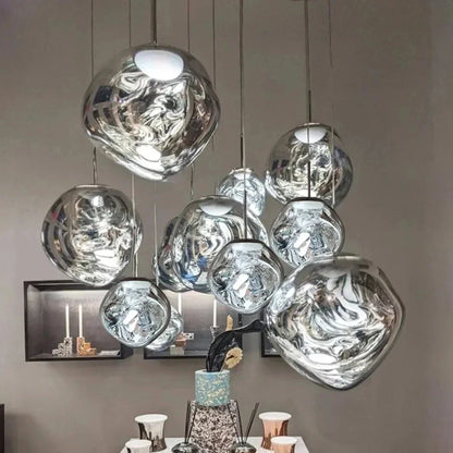 Decorbites™ Lava-Glas-LED-Kronleuchter-Hängeleuchte Moderne Innen-Hängelampe für die Hausdekoration