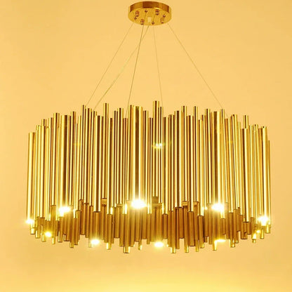 Decorbites™ Gold Brubeck LED-Hängeleuchte - Stilvolle Aluminiumlegierung-Rohr-Aufhängungslampe