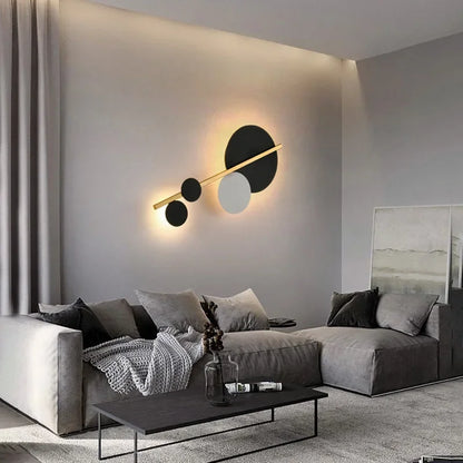 Decorbites™ LED-Wandleuchte Modern Nordisch Minimalistisch Schwarz Weiß Schlafzimmer Wohnzimmer