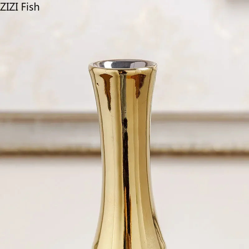 Gold Modern Ceramic Vase