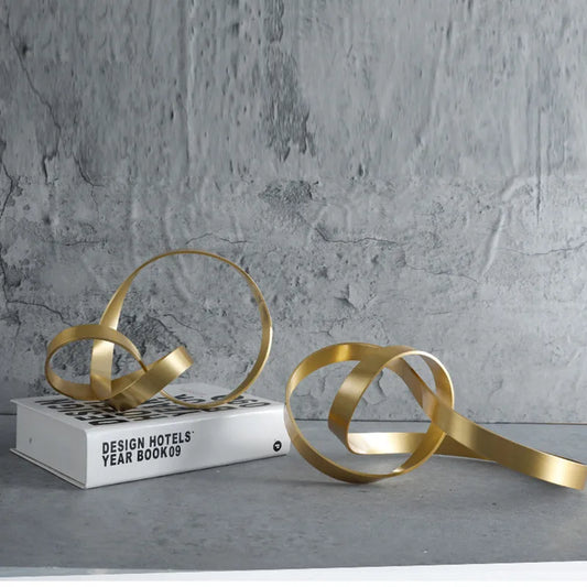 Decorbites™ Gold Seil-Knoten Metall-Figur Heimdekorations-Accessoire