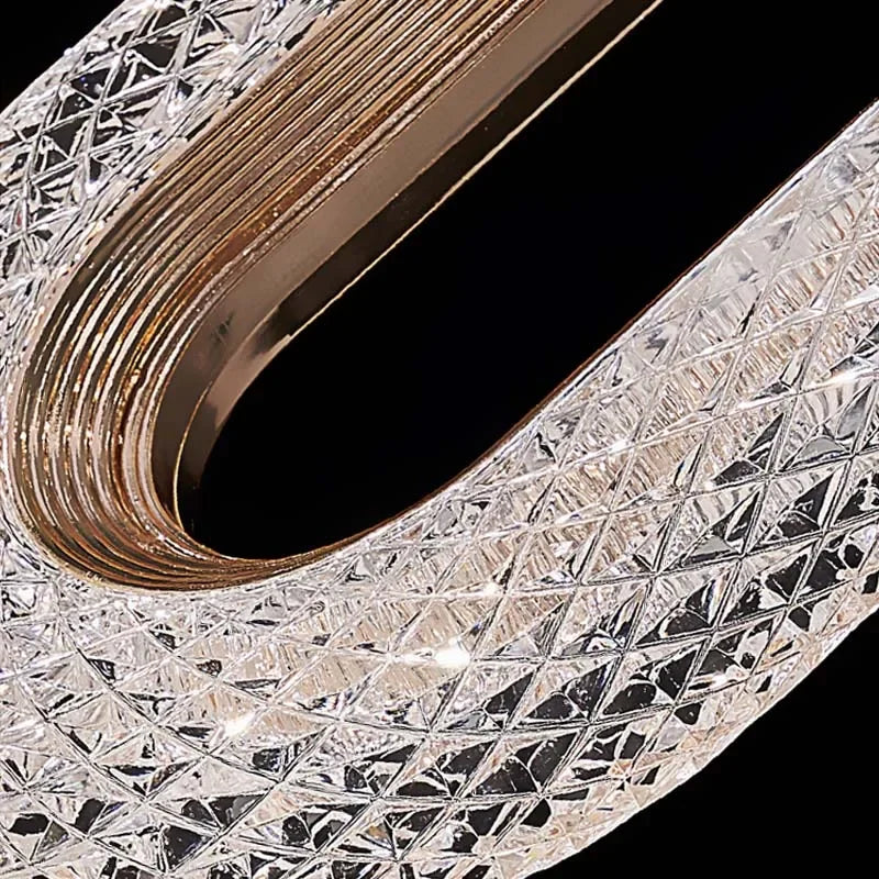 Decorbites™ Kristallringe-Kronleuchter: Treppenhaus Luxus-LED-Beleuchtungskörper