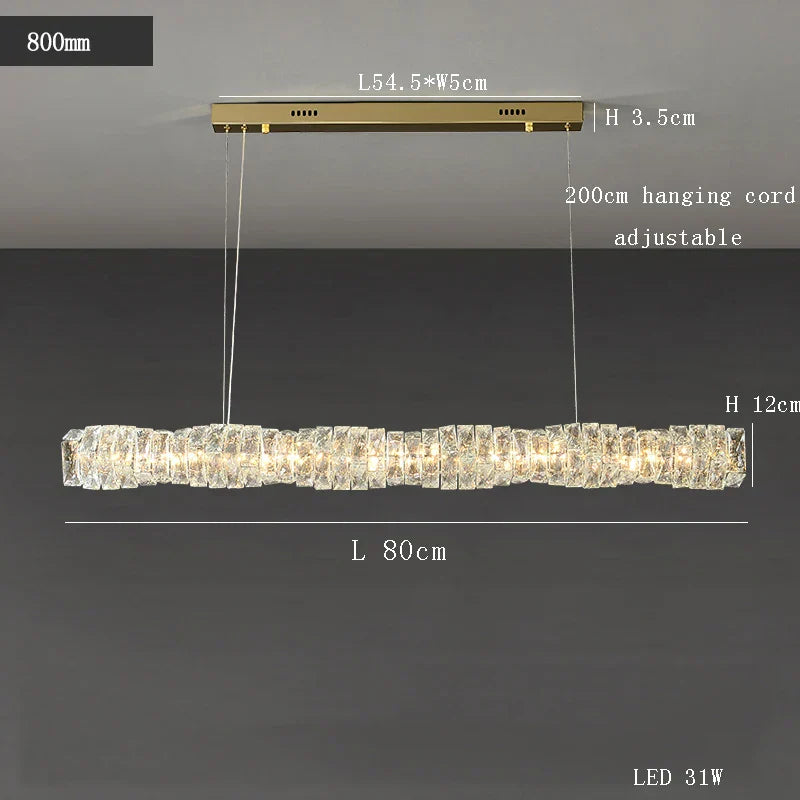 Decorbites™ Glasleuchter LED-Deckenleuchte modern für Wohnzimmer Hotel Speisesaal
