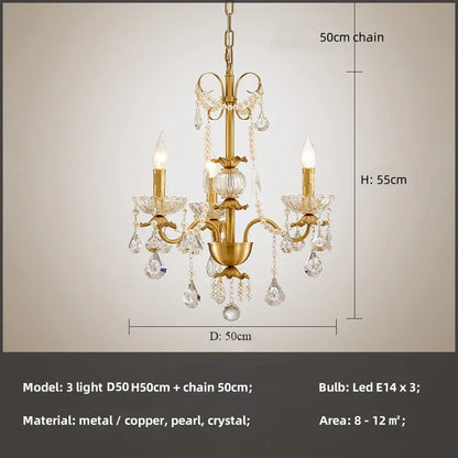 Decorbites™ Kristallanhänger-Lüster Flurleuchte Luxus Kerzendesign LED Lamparas