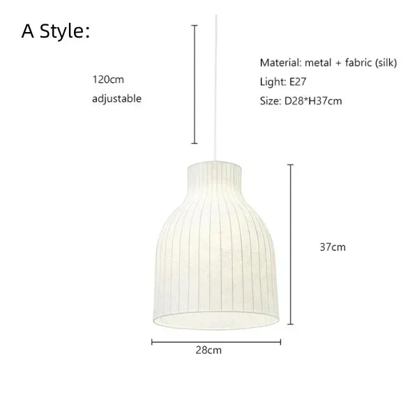 Decorbites™ Japanisches Nordisches Design LED Seidenleuchten für Wohnzimmer und Restaurant