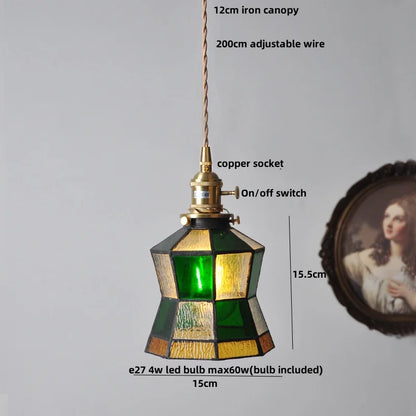 Decorbites™ Glas-LED-Pendantleuchte Walnussbaum Kupferschalter Nordisches Hängelicht