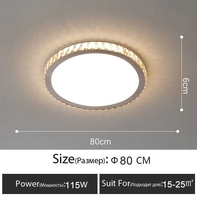 Decorbites™ Crystal-LED-Deckenleuchte: Luxuriöse goldglänzende Leuchte für das Wohnzimmer