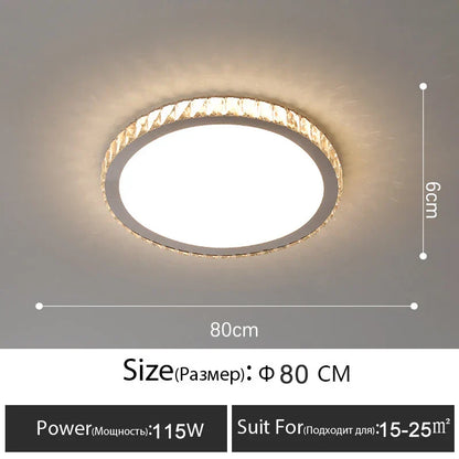 Decorbites™ Crystal-LED-Deckenleuchte: Luxuriöse goldglänzende Leuchte für das Wohnzimmer