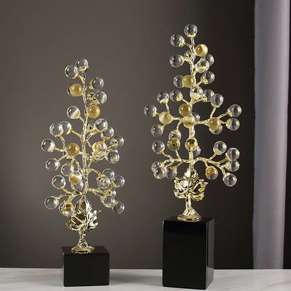 DecorBites™ Grape Vine Metal Sculpture Handicraft Home Decor Figurine