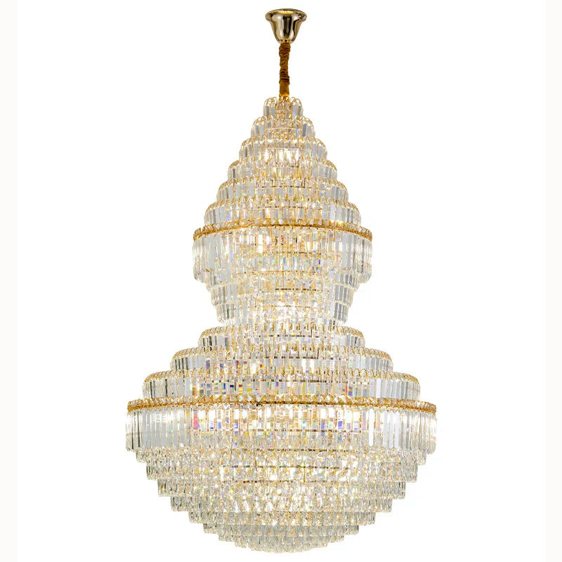 Decorbites™ Kristall-Hohlraum-Kronleuchter für luxuriöses Wohnzimmer und Treppenlampen