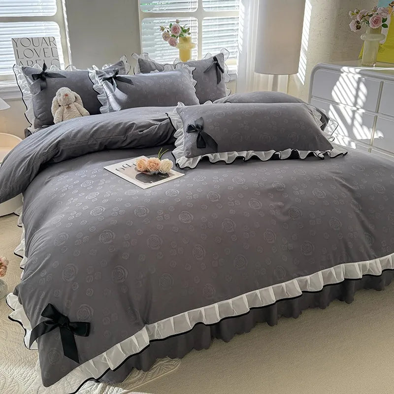 Polyester Lace Bed Skirt