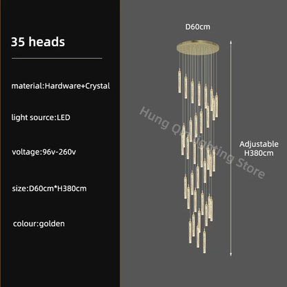 Decorbites™ Kristall-Leuchter: Moderne Luxus-Pendantbeleuchtung für die Hausdekoration