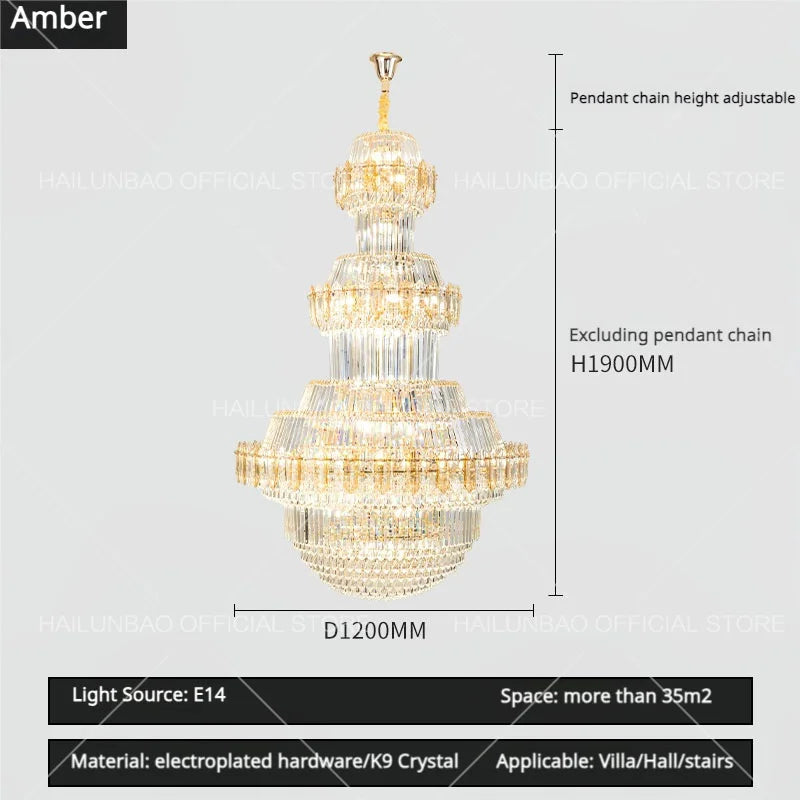 Decorbites™ Kristall-Leuchter: Villa High Wohnzimmer Luxusbeleuchtung