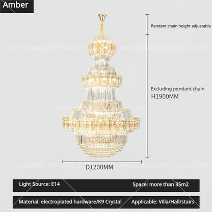 Decorbites™ Kristall-Leuchter: Villa High Wohnzimmer Luxusbeleuchtung